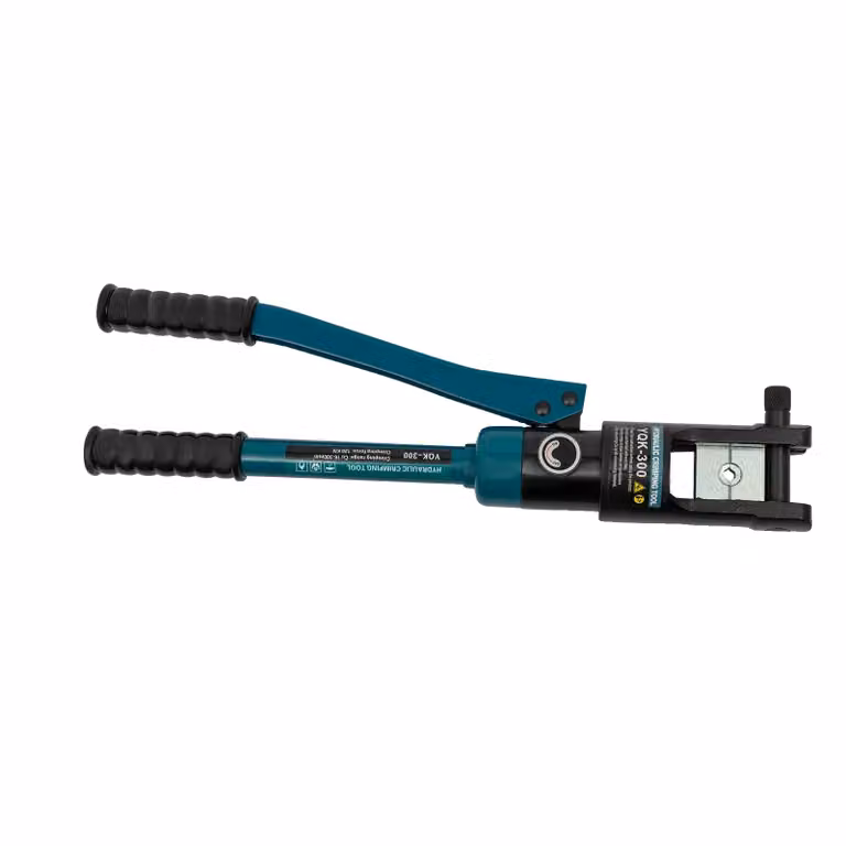 Pinza idraulica manuale, forza di 120 KN, con 11 matrici di crimpatura, /h3divulliColore: verde e nero/li/ul/div
