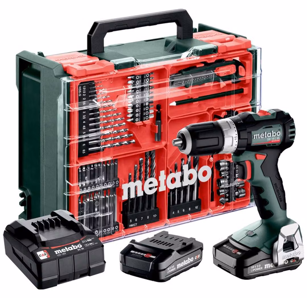 Metabo SB 18 L BL Set 613157710 Avvitatore a impulsi a batteria 65 Nm 18 V Numero di batterie in dotazione 2 2 Ah LiHD brushless, incl