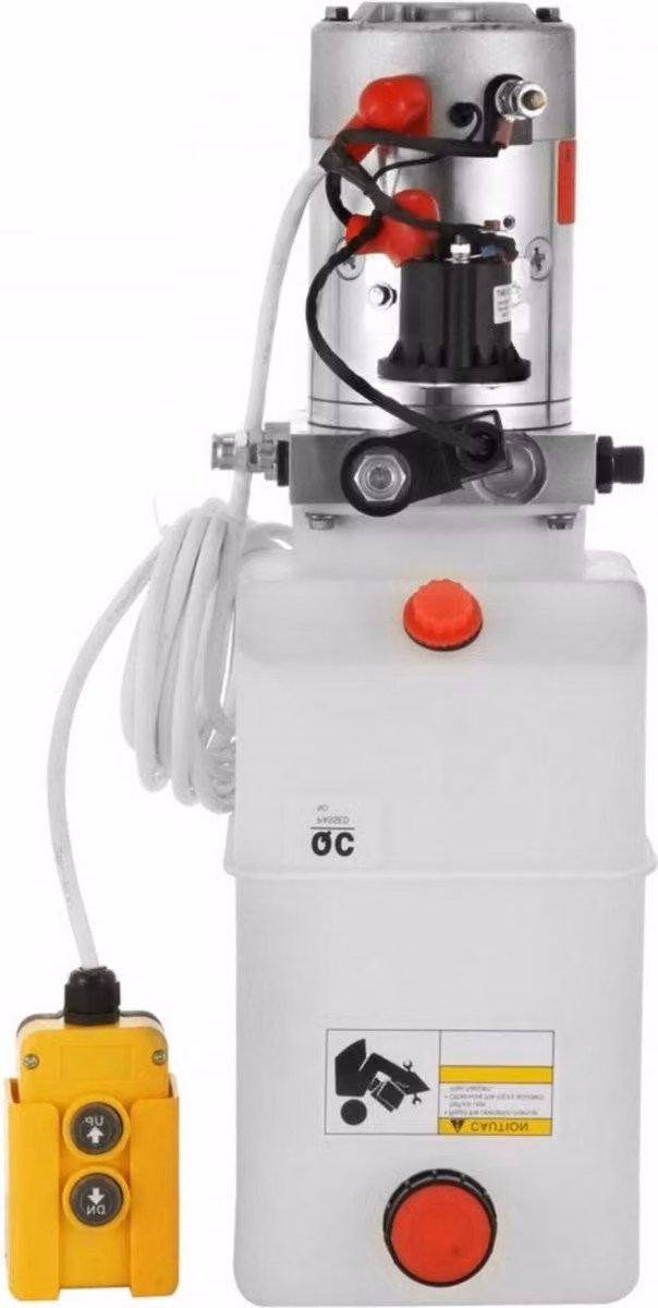 Pompa idraulica - 7L monouso - Sollevatore per auto - Per rimorchi - Con telecomando - 12V DC