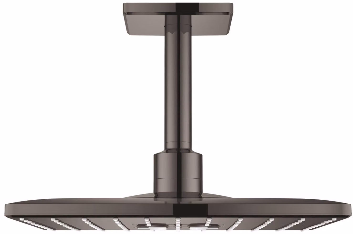 Grohe Rainshower SmartActive Cube - Soffione 310, Braccio doccia 142 mm, 2 getti, Grafite dura 26481A00