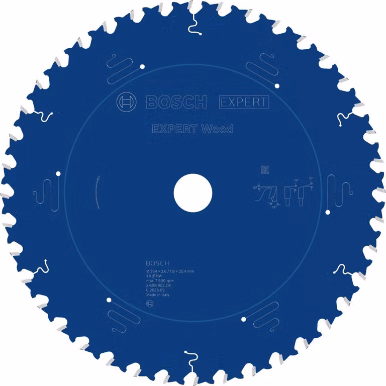 Lama circolare Bosch EXPERT Wood, 254x25,4 mm, Z40