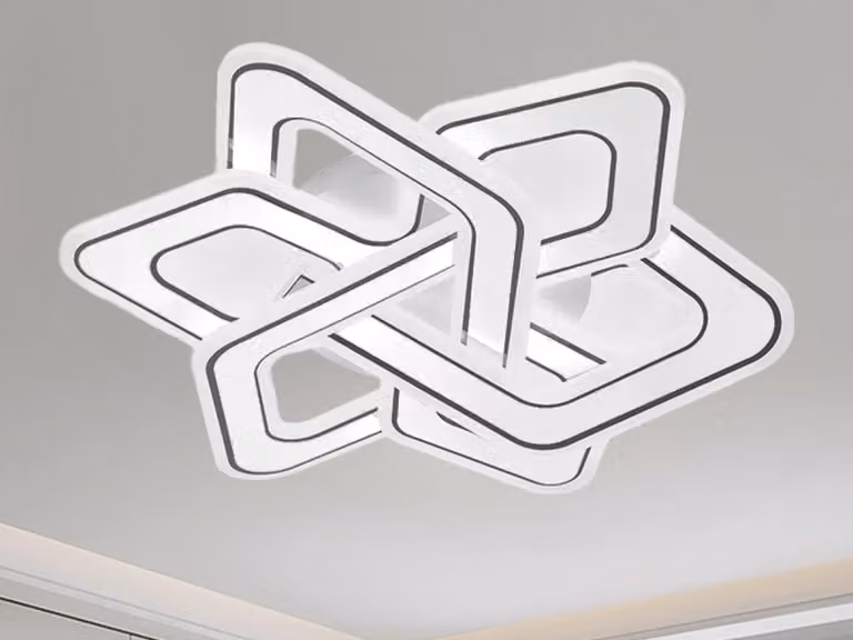 Lampada a soffitto a LED con telecomando, 130W - J1329/W