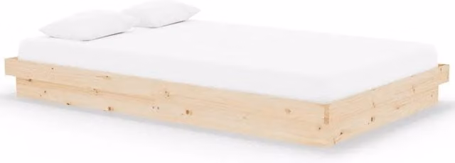 Letto matrimoniale | Letto per adulti | Giroletto in Legno Massello 120x200 cm