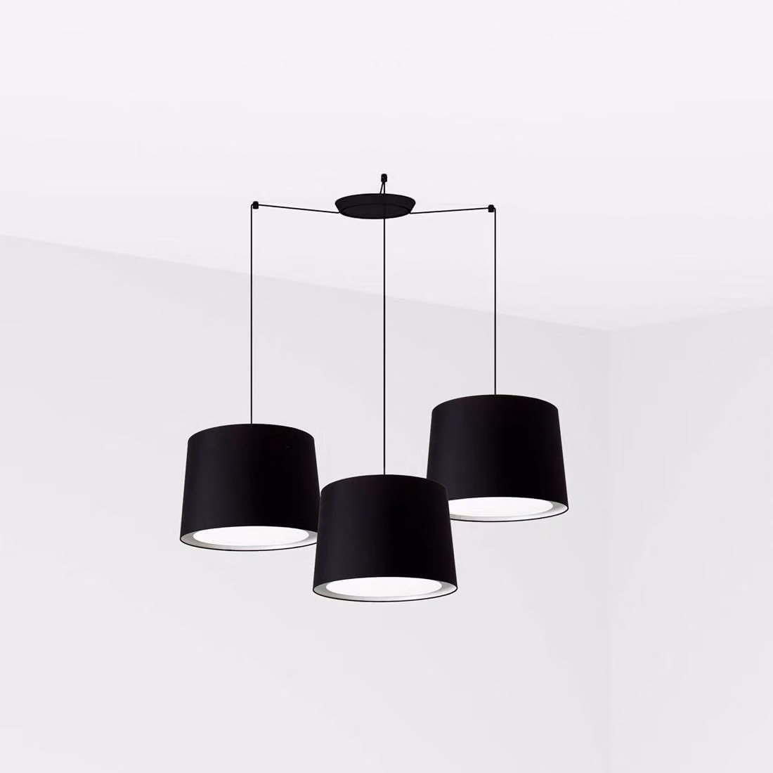 Faro Conga Nero Lampada a sospensione Ø500*350*Ø450 Nero Lampade
