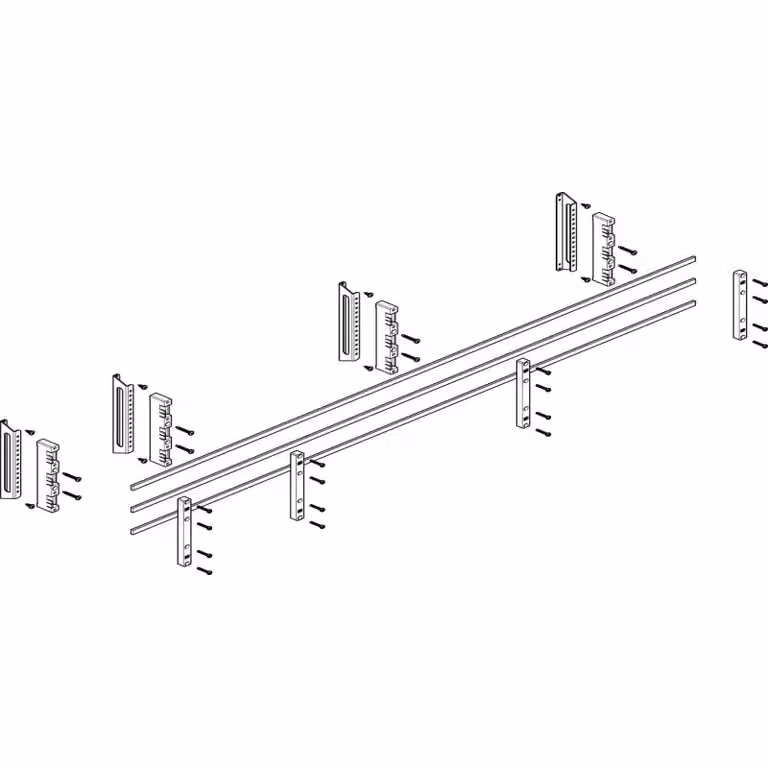 Modulo barra collettrice ABN, versione profonda, 5 moduli in larghezza/2 in profondità, 60 mm, con conduttori in rame 12x5 mm, a 3 poli, EBM 32 mm, MTSC52613