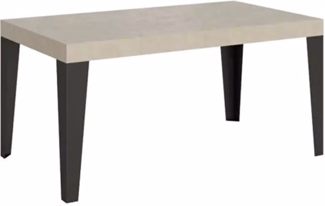 Tavolo allungabile Itamoby Flame Premium cashmere con gambe antracite L: 160-420 cm, P: 90 cm