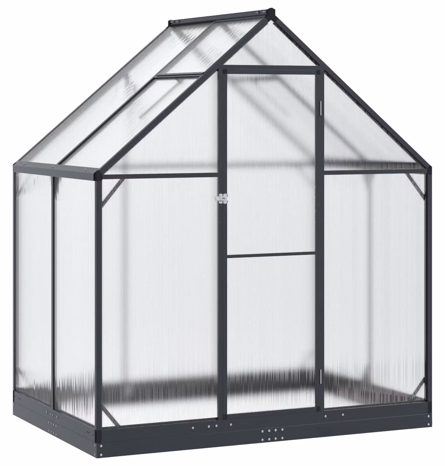 Serra da Giardino con porta Antracite 183,5 x 123 x 207 cm