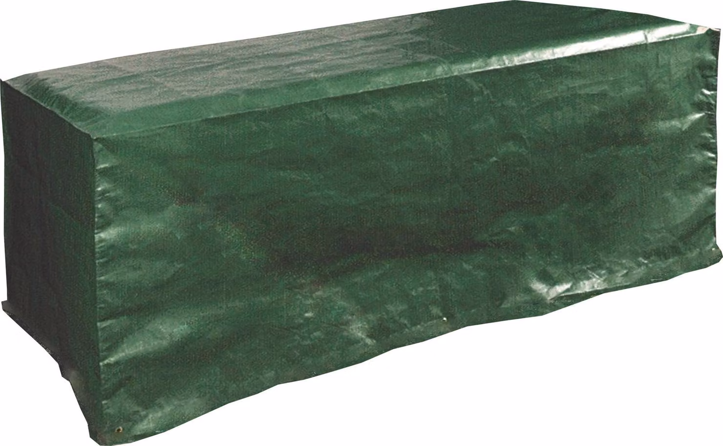 Telo Impermeabile 205x105x70cm in Poliestere per Tavoli Rettangolari da Giardino Bauer Verde