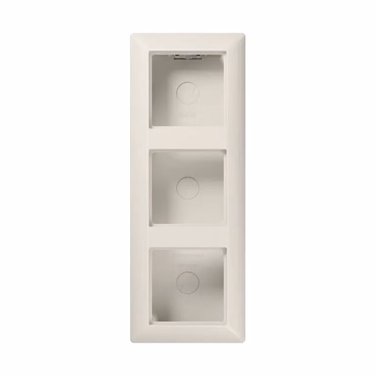Jung tappo da esterno 3 poli cs cornice sagomata AS 583 A W