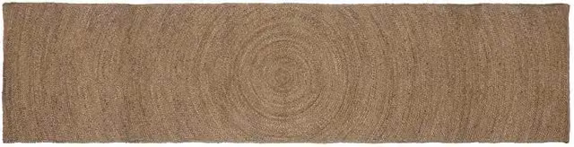 Tappeto in juta vidaXL rettangolare per soggiorno, grigio e beige, L: 400 cm, P: 80 cm