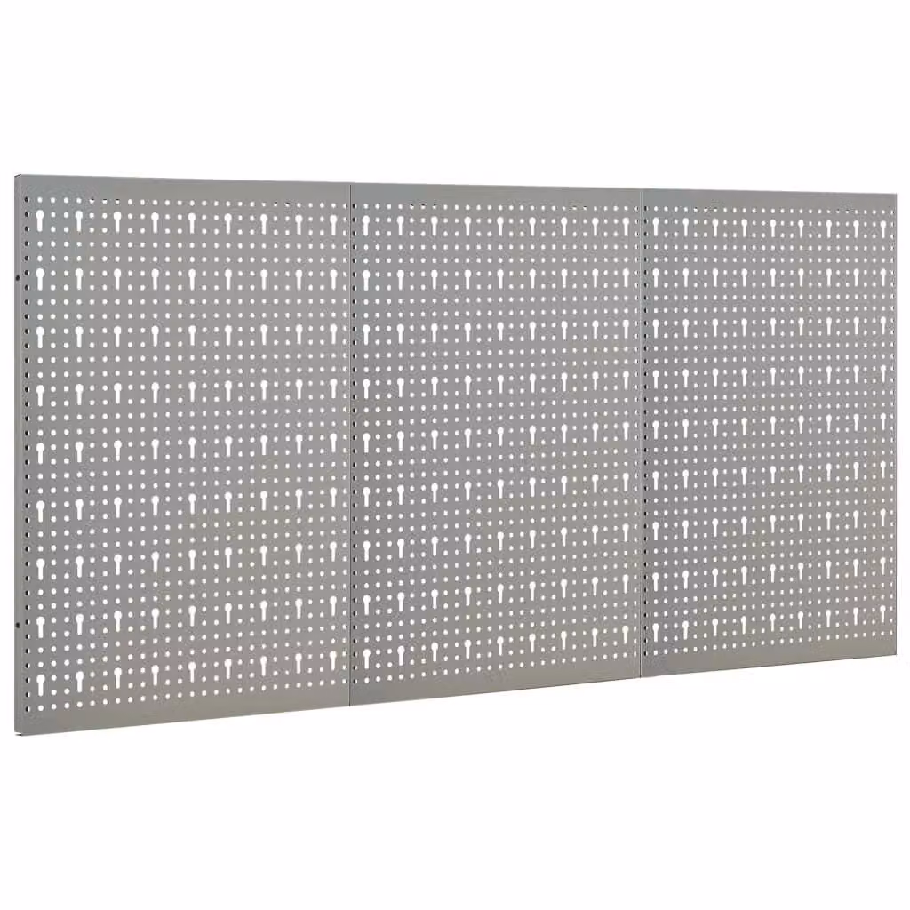 Pannelli per Utensili a Parete 3 pz 40x58 cm Acciaio