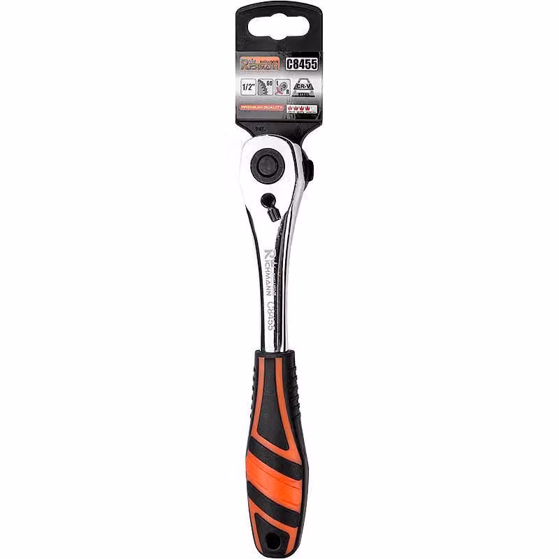 Chiave a cricchetto, acciaio Cr-V, 60 denti, 1/2", Richmann Exclusive