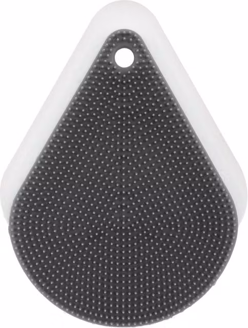 Spugna scrubber KASANOVA in silicone e nylon grigio – 1