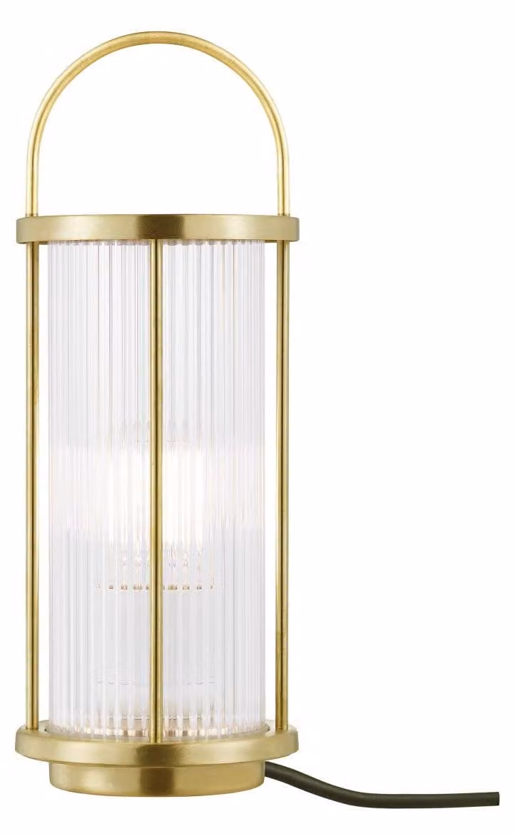 Lampada da tavolo in ottone, grado di protezione IP54, 15W, 1 sorgente luminosa