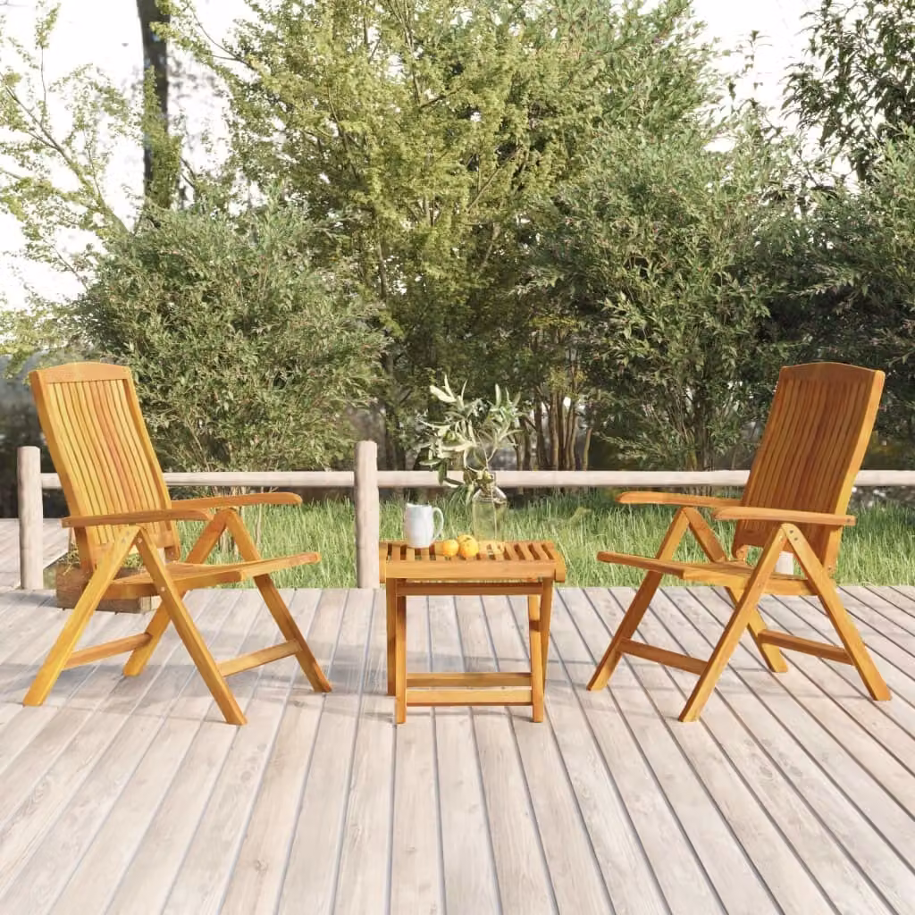 Maison Exclusive - Set Salotto da Giardino 3 pz in Legno Massello di Teak