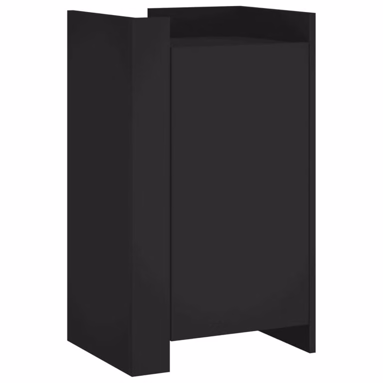 Credenza Nera 45x35x75 cm in Legno Multistrato