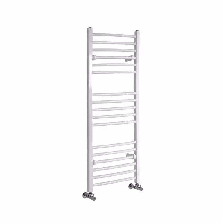 Scaldasalviette Design Bianco Curvo 1200x500mm 480W - Termoarredo Bagno - Ive