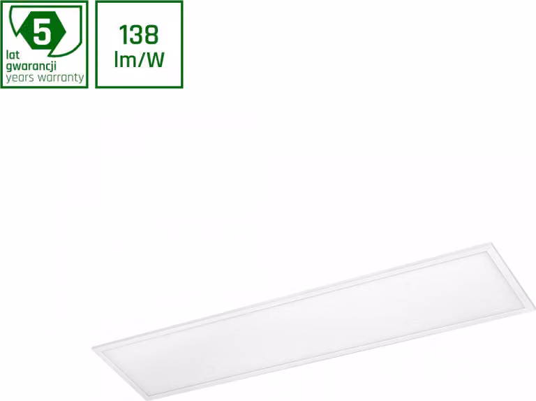 Pannello LED Spectrum ALGINE, retroilluminato, 40W, con driver Philips, forma rettangolare, dimensioni 30x120 cm, luminosità 5500 lm, angolo di illuminazione 120°, grado di protezione IP20, luce bianca fredda, temperatura di colore 6000K