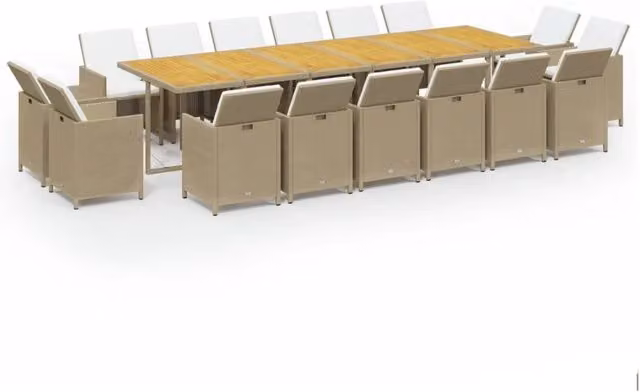 Set da pranzo da giardino 17 pz polyrattan beige 02_0014425