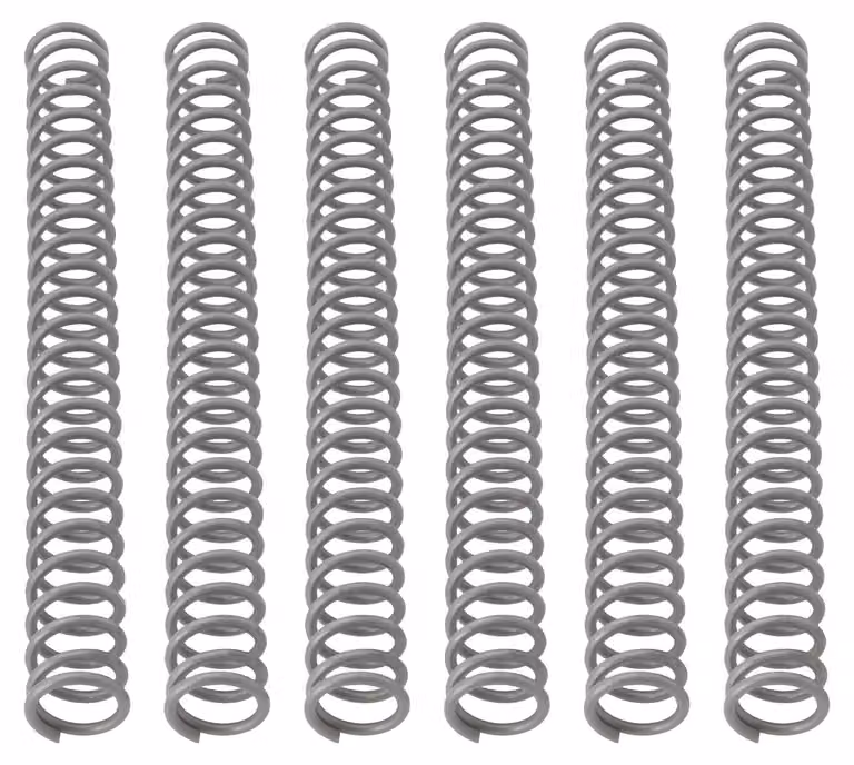 Molle a compression, dimensioni 1x8x80 mm, confezione da 6 pezzi, realizzate in acciaio per molle