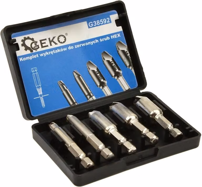 Estrattori GEKO, set di 5 HSS4341 Hex G38592