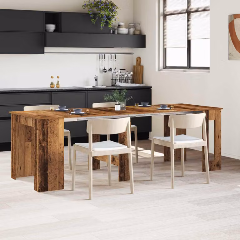 Maison Exclusive - Tavolo da pranzo, dimensioni 240 x 85 x 75 cm, realizzato in materiale composito di legno, legno riciclato, forma rettangolare