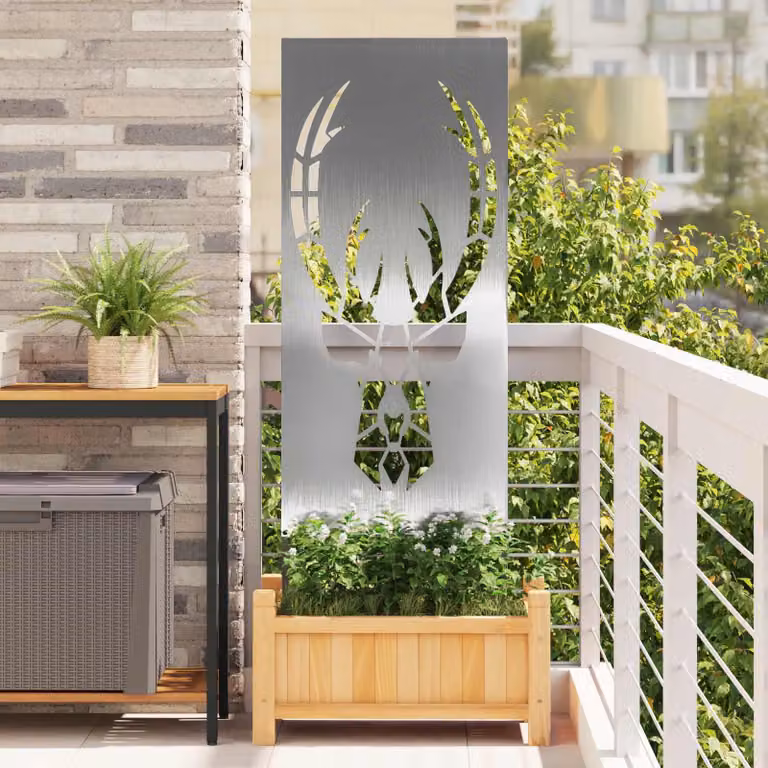 Schermo per privacy in giardino Argento 50 x 140 cm