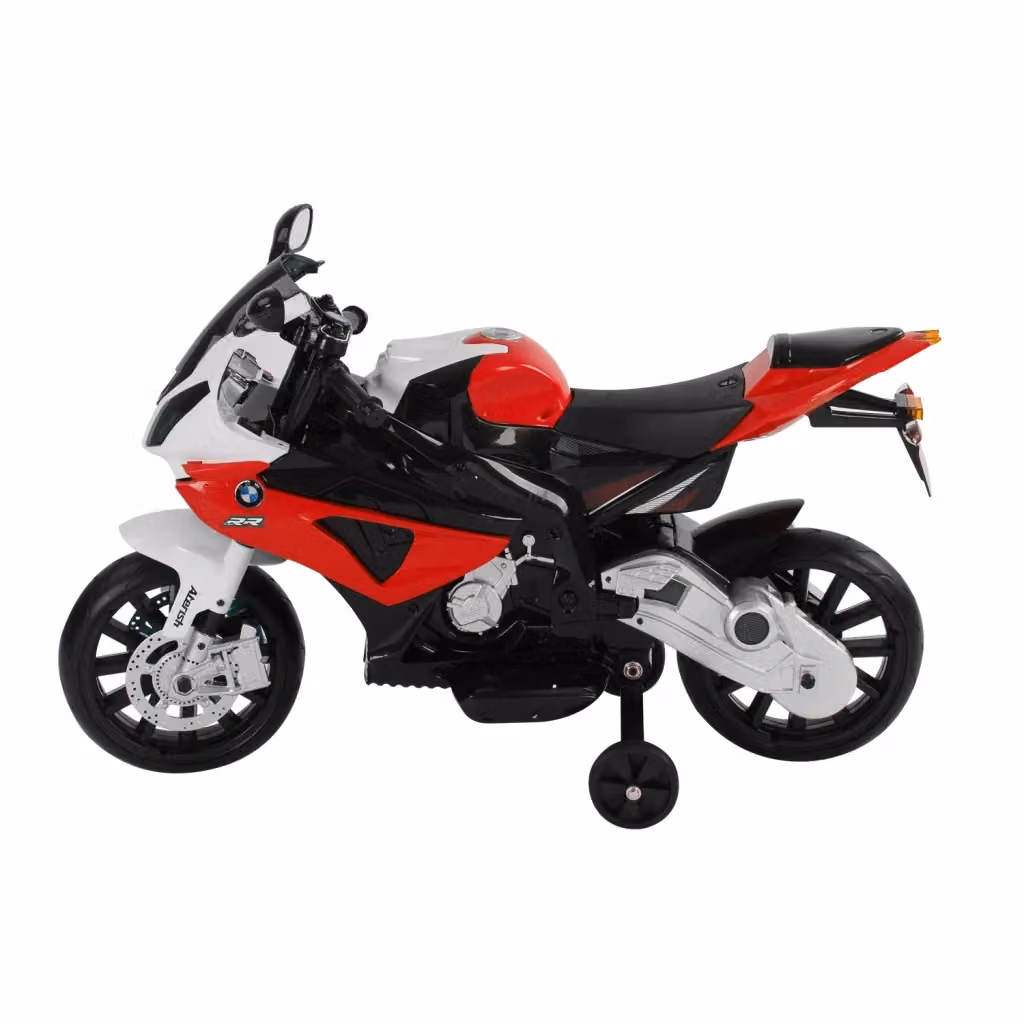 Moto Elettrica per Bambini BMW Xylo con Batteria Ricaricabile 12V, Luci e Suoni, Colore Nero e Rosso, L/P/H: 110 x 47 x 69 cm – 2