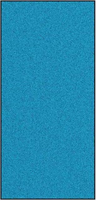 Zerbino rettangolare moderno in poliammide e PVC Ciano e Nero L: 120 cm x P: 250 cm