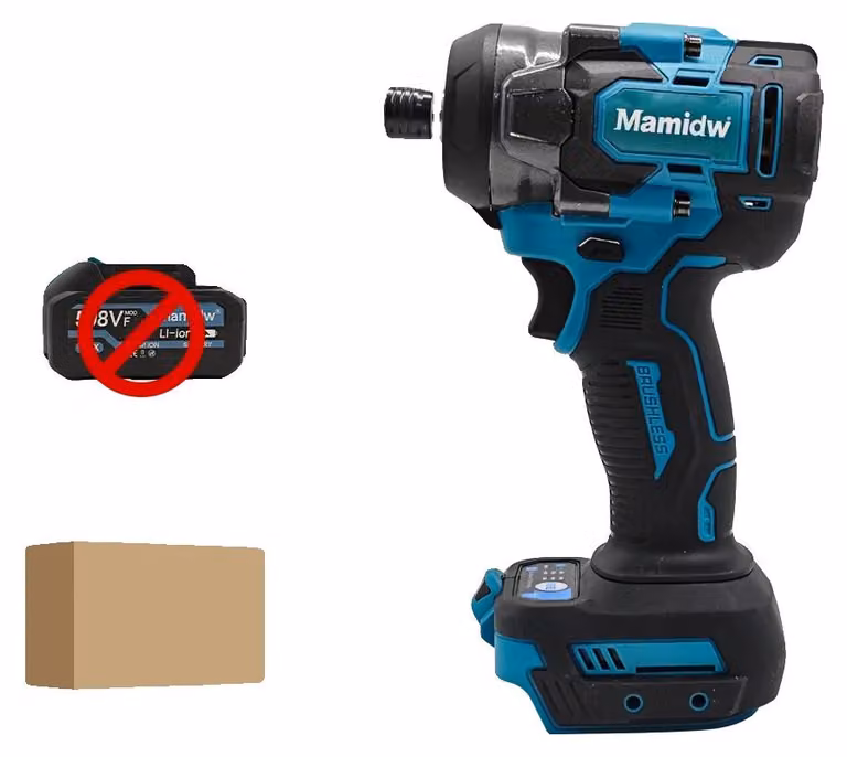 Trapano avvitatore a batteria, coppia di 380 Nm, velocità di 3300 giri/min, senza batteria inclusa