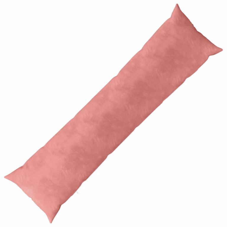 Cuscino HEERLEN vidaXL in velluto rosa, L 145 x P 40 cm