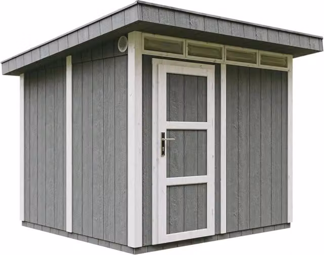 Casetta da giardino TIMBELA M903A-CAVERN STEEL di QUALIT? PREMIUM, colore grigio, L: 279 cm, P: 293 cm