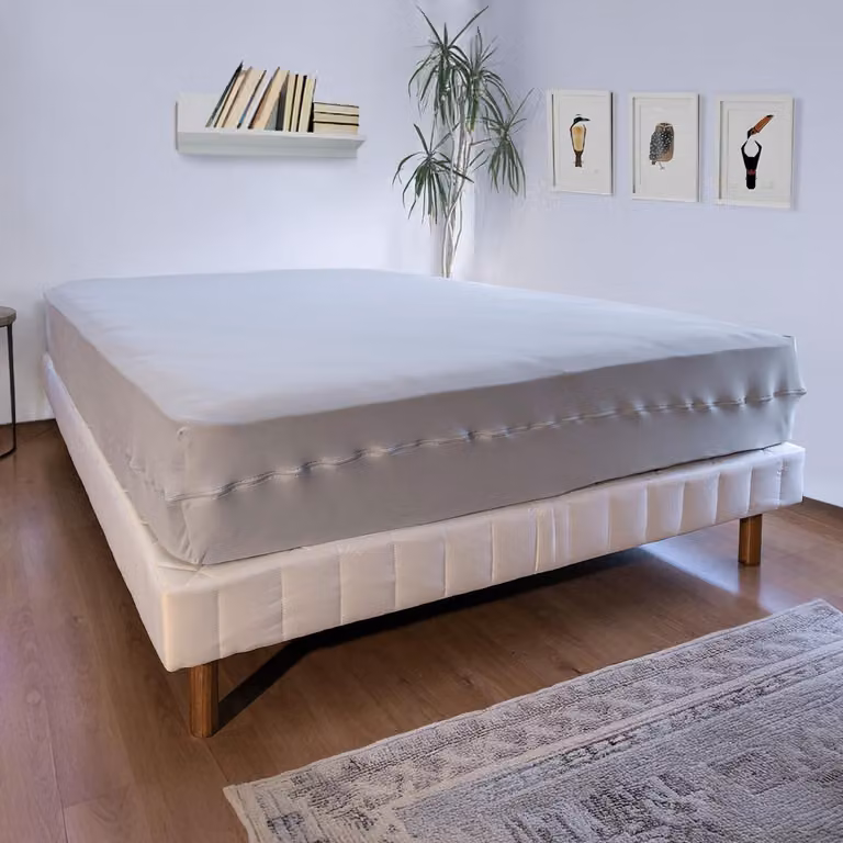 Copertura per materasso con cerniera, 140x190 cm, in jersey elasticizzato