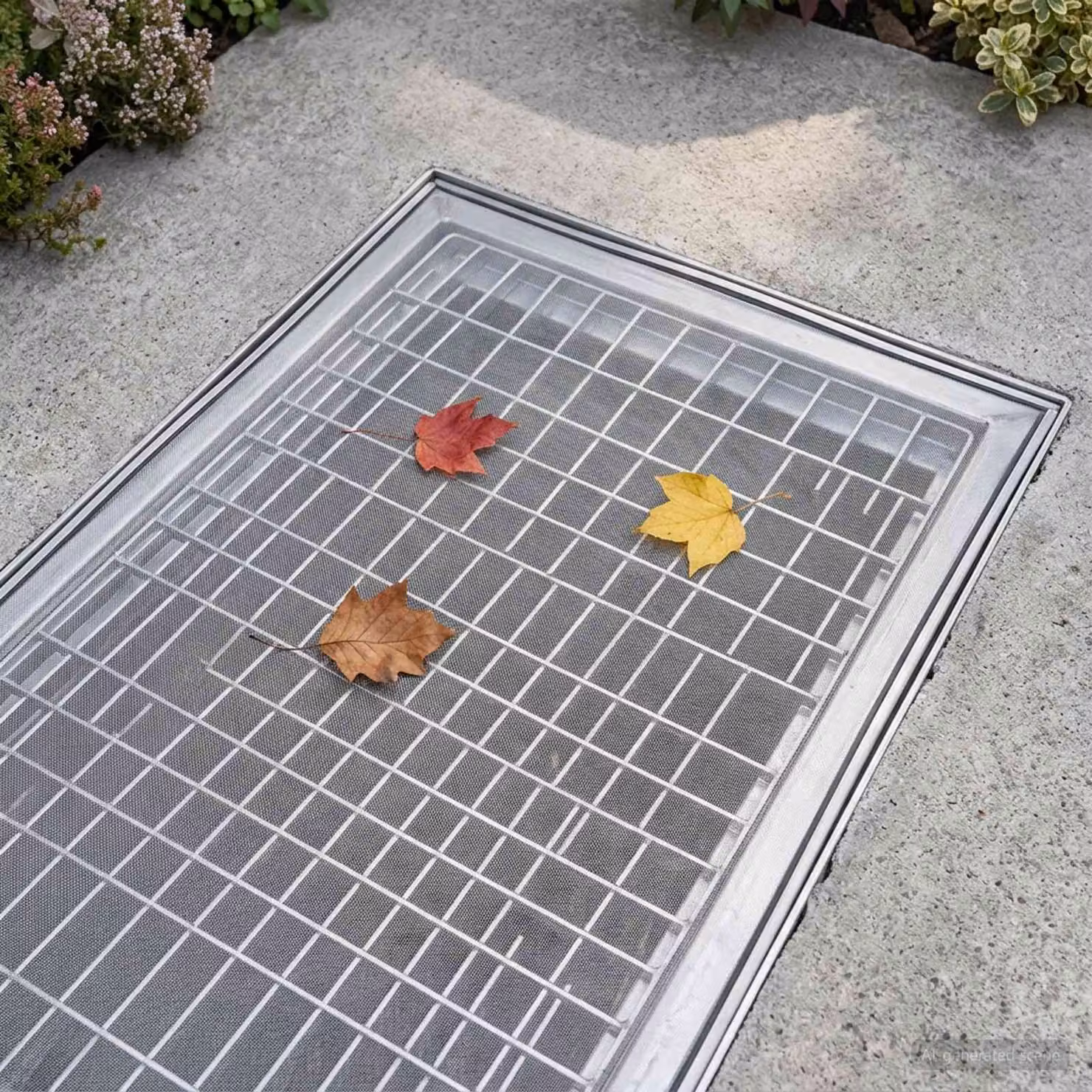 vidaXL Copertura per pozzetto di luce in vetro con clip, 2 pezzi, Grigio e Trasparente