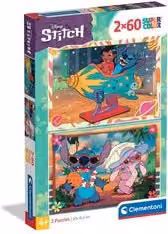 Puzzle Disney Stitch Clementoni Super Color 60 pezzi Multicolore L: 27 cm, P: 18,5 cm