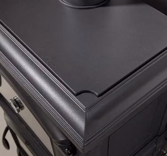 Stufa a Legna La Nordica ISOTTA FORNO EVO con Forno Panoramico 9,7 kW Classe A+ colore Nero antracite L: 124,4 cm, P: 79,5 cm, H: 53 cm – 2