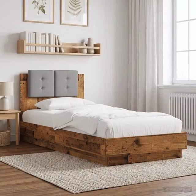 Struttura letto con testata Legno antico 80 x 200 cm 3429576