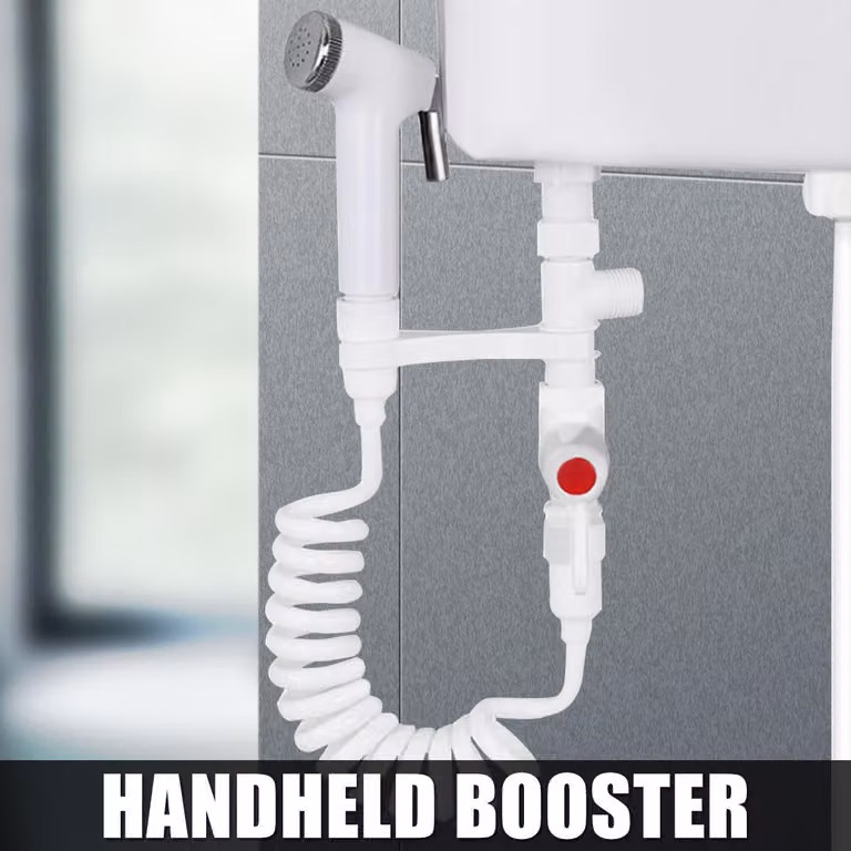 Set di spruzzatori per bidet portatili in ABS WC retrattile con adattatore per tubo flessibile da 1,5 m e staffa di montaggio gratuita Interruttore Strumento di pulizia per WC