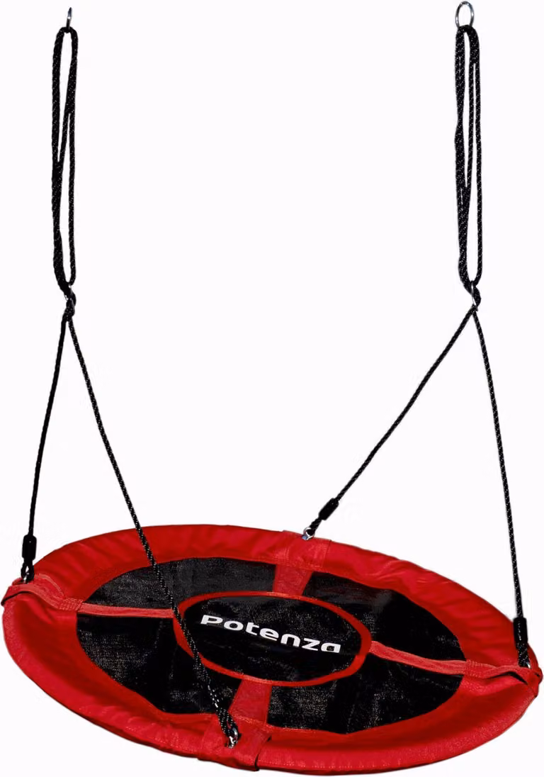 Altalena a nido 100 cm, altalena a sospensione Altalena familiare per bambini e adulti I Rosso