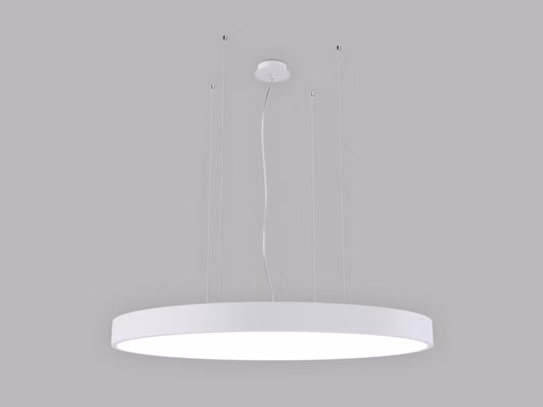 Apparecchio LED a sospensione MONO SLIM P-Z CRI90 dimmerabile, Variante: MONO SLIM P-Z, Ø 800 mm, 80 W, 5600 lm, bianco, 2CCT, DALI