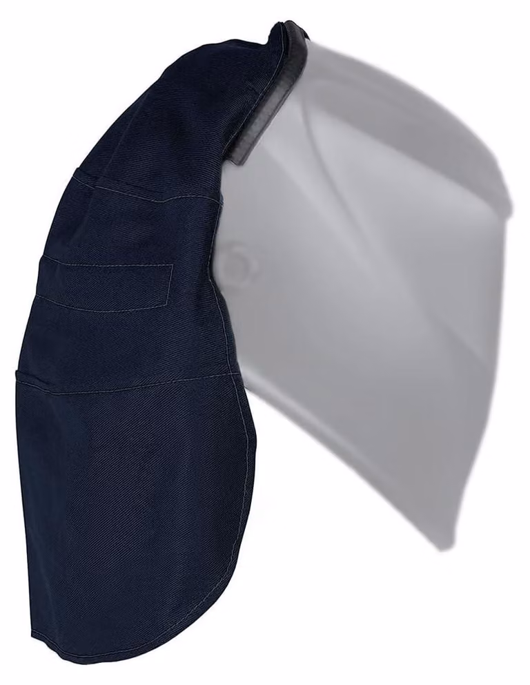 Omgoods - Maschera per saldatura professionale con protezione per il collo e sistema di fissaggio a pressione