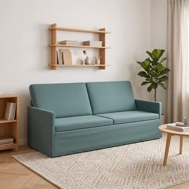 Divano a 3 posti Verde Mare 190 x 81 x 82 cm Velluto (V) 42041131