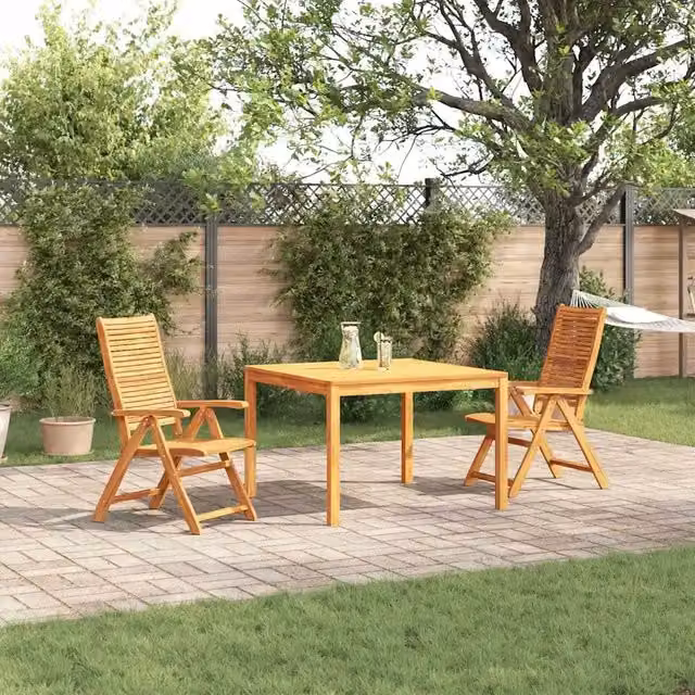 Set da Pranzo per Giardino 3 pz Marrone 3375632