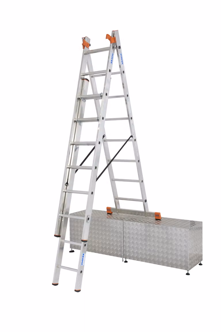 KRAUSE 129741 Spro.Leiter Treppe 3teil 3x8