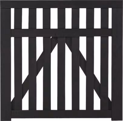 Plus Porta singola Country 100 x 98 cm nera
