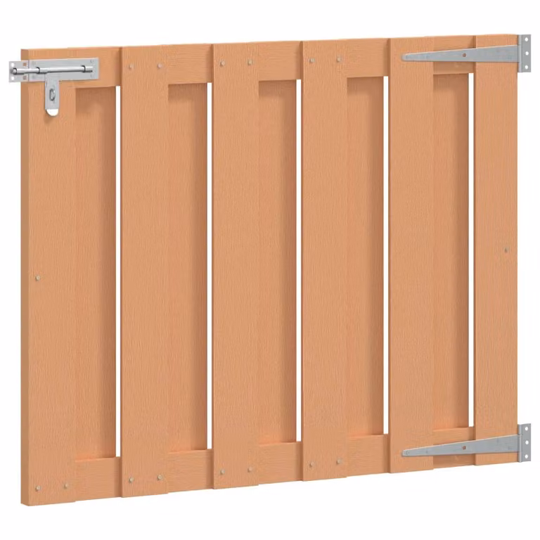Cancello da giardino singolo scorrevole in WPC e alluminio marrone L: 100 cm, H: 80 cm CFW5982865