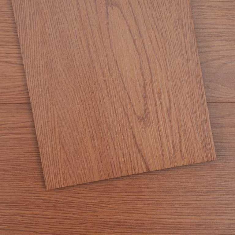Pavimento vinilico autoadesivo - 91,4 x 15,2 cm - 36 pezzi - 2,5 mm di spessore - Si attacca e si stacca - Venature del legno marrone intenso - Pavimento fai da te per cucina, sala da pranzo, camera da letto e bagno