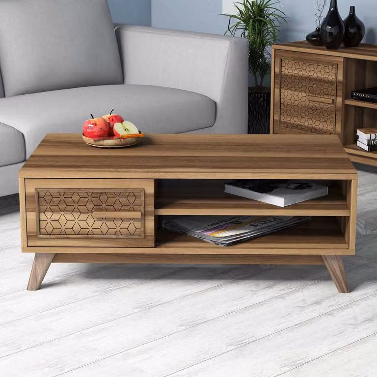 Skye Decor, Ayla - Walnut, tavolini da salotto, noce, 105 x 38,2 x 60 cm