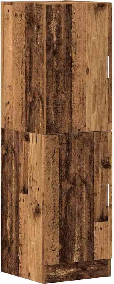 Armadietto Cucina Legno Antico 38x41,5x131,5 cm in Legno