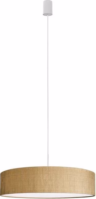 Lampadario a sospensione Nowodvorski Lighting TURDA oro e bianco in metallo e tessuto, Ø 65 cm, 3xE27